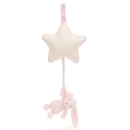 Jellycat Musical Pull - Bashful Pink Bunny Star (New)